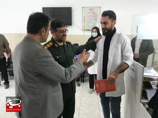 قدردانی فرمانده سپاه آمل از کادر درمانی