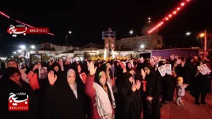 یاد و خاطره حاج قاسم سلیمانی در سرمای زمستانی حرم  زنده شد