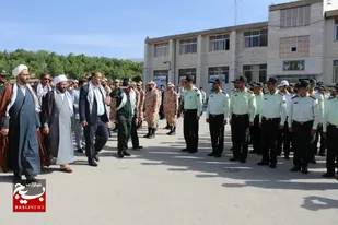 صبحگاه مشترک نیروهای نظامی و انتظامی فارسان