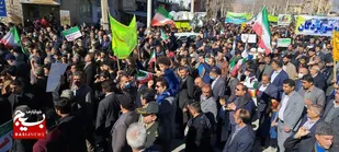 خروش مردم لردگان در ۲۲ بهمن
