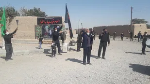 مراسم عزاداری در روستای رضاآباد شرقی از توابع قوچان