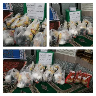 توزیع سبد کالا در مناطق محروم شهر گرگان