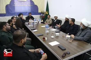 برگزاری جلسه توجیهی مراسم چهلم شهدای اقتدار ایران اسلامی در ناحیه مقاومت بسیج امام حسین (ع)