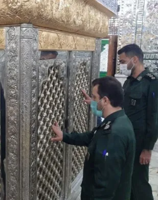تشرف فرمانده سپاه پیشوا به زیارت امامزادگان اسحاق و موسی(ع) محله کهنک
