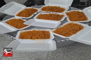پخت اطعام جهادگران بسیجی در سرخه
