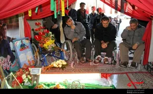 چهلمین روز شهادت سردار جانباز  حاج حسن صمدی