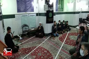 مراسم عزاداری حضرت فاطمه در مسجد امام هادی (ع) سرخه برگزار شد