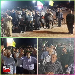 تجدید میثاق مردم هندیجان با رهبر انقلاب دراجتماع حماسی موج ۱۷۷