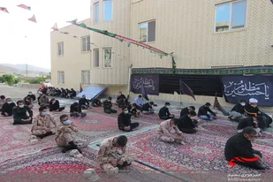 برپایی مراسم عزاداری در سپاه ناحیه مهدیشهر