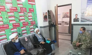 سرکشی  مسئول امورروحانیون سپاه امام سجاد (ع)از حوزه شهدای بستک