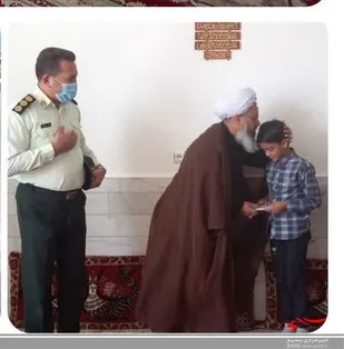دیدار امام جمعه شهرستان خواف با خانواده شهید کارگر