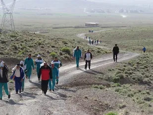 راهپیمایی برد بلند پایوران ناحیه بروجن به مناسبت سوم خرداد