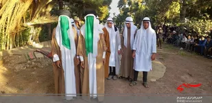 بازسازی واقعه غدیر در شهرستان کوهبنان + تصاویر