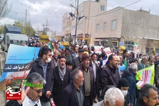 حضور تاریخی مردم ولایتمدار بخش سردرود در راهپیمایی روز جهانی قدس