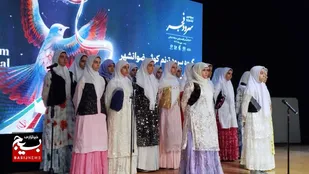 سومین جشنواره سرود فجر بسیج در رشت برگزار شد