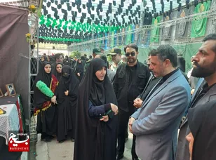 بازدید دادستان مرکز استان خراسان رضوی و فرمانده ناحیه بسیج بلال از مواکب رضوی
