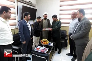 تجلیل رئیس شورا و شهردار کنگان از فرمانده سپاه کنگان