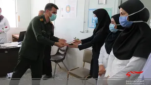 تجلیل از کادر درمان مرکز بهداشتی درمانی شهر حسن آباد