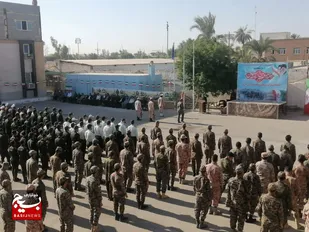 صبحگاه&nbsp;مشترک&nbsp;نیروهای&nbsp;مسلح&nbsp;در شهرستان کارون برگزار شد