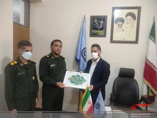 دیدار جانشین سپاه شهرستان دیر با رئیس مرکز آموزش فنی و حرفه ای این شهرستان