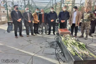 تجدید میثاق بسیج ورزشکاران سپاه ناحیه همدان با شهدا