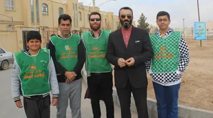 کاشت نهال در شهرک شهید همت شاهرود