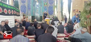 برپایی مراسم عزای سیدالشهدا در قودجان