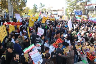 پیام تشکر شورای هیئات مذهبی استان سمنان از ملت شریف ایران برای حضور در راهپیمایی 13 آبان