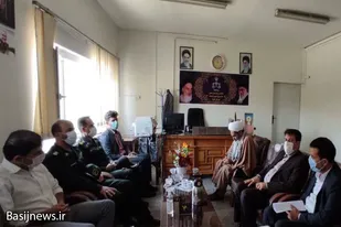 دیدار جمعی از مسئولان با رئیس دادگستری نهاوند
