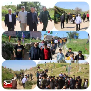 اردوی راهیان نور حوزه امام حسین ( ع ) صالح شهر(گتوند) به منطقه عملیاتی فتح المبین