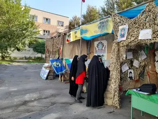نمایشگاه فرهنگی به مناسبت هفته دفاع مقدس در ملارد
