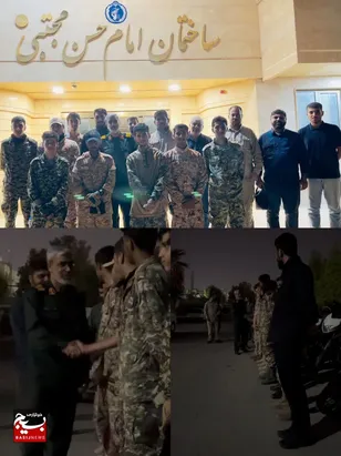 دیدارصمیمی‌بسیجیان  پایگاه  شهید محمد احترامی با فرمانده  سپاه امام سجادعلیه‌السلام