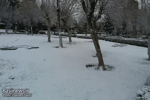 بارش اولین برف زمستانی در ملایر