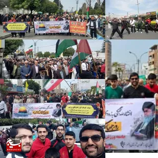حضور پررنگ ورزشکاران بابلسری در راهپیمایی روز قدس