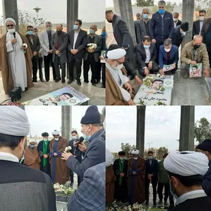 غبارروبی و عطر افشانی مزار شهدای گمنام توسط رزمندگان گردان 118 امام حسین ع در هفته بسیج