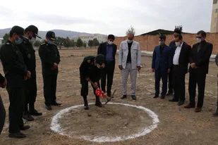 مراسم کلنگ زنی 96 واحد مسکونی سپاه نینوا