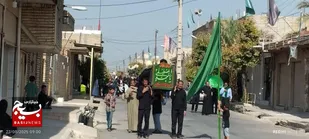 برگزاری مراسم باشکوه تشییع نمادین حضرت محمد (ص) در شهر حر شوش