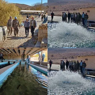 بازدید علمی از استخر تکثیر ماهی قزل آلا منطقه کرخنگان