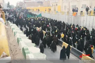 مراسم استقبال از کاروان نمادین حضرت معصومه (س) در قم