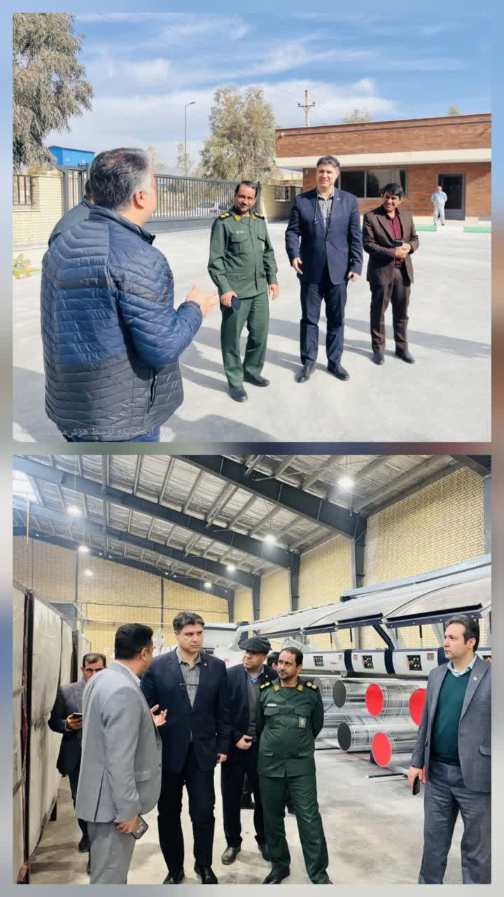 بازدید مسئول بسیج مهندسین صنعت و معدن سپاه سمنان از واحد صنعتی فسفات ایوانکی در هفته دفاع مقدس ؛ تأکید بر حمایت از تولید و رفع موانع توسعه