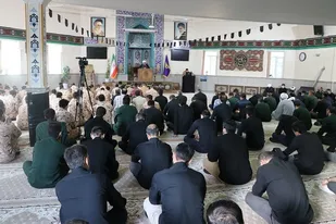 برگزاری مراسم عزاداری روز اول محرم در سپاه انصارالمهدی (عج)استان زنجان