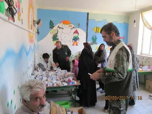 خدمت رسانی پزشکان بسیجی شاهرود در روستای رضا آباد خارتوران