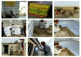برگزاری اردوی جهادی شهدای گمنام پایگاه مقاومت بسیج شهید بهشتی دهلران در راستای کمک به محرومین
