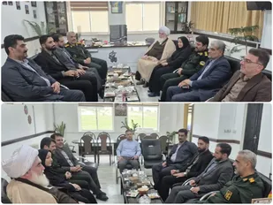 دیدار مسئولین شهرستان کردکوی با فرمانده ناحیه مقاومت بسیج این شهرستان