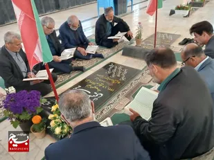 تجدید بیعت آزادگان باشهید دوران اسارت یوسف سلیمی