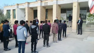 سرکشی مسئول بسیج دانش آموزی حوزه ایمان از مدارس دهستان طرود شاهرود+ تصاویر