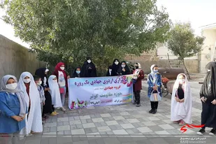 برگزاری اردوی جهادی پایگاه ریحانه النبی فامنین