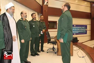 مراسم تکریم و معارفه جانشین فرمانده سپاه امام حسن مجتبی (ع) استان البرز برگزار شد