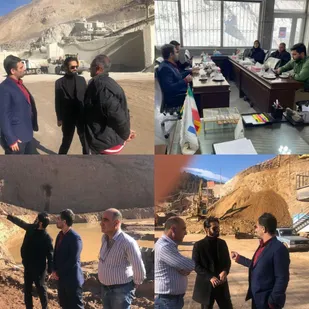 بازدید از ۳ واحد معدنی در شهرستان چالوس با حضور مسولین بسیج مهندسین صنعت مازندران