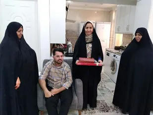 دیدار با خانواده جانباز سرافراز محمد علی علیزاده در اسماعیل آباد